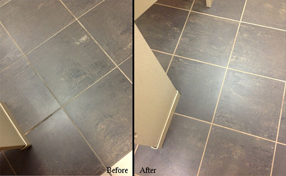 AMS clean grout and tile